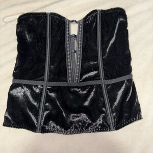 Victoria's Secret Black Velvet Top